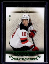 2021-22 Upper Deck Artifacts Emerald Dawson Mercer RC 40/99 New Jersey Devils