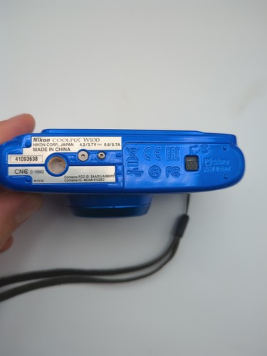 Nikon Coolpix W100 13,2MP Digital Camera Waterproof 10m Blue, Charger, For Kids - Photo 8/23