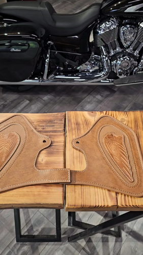 AJ_BAGGERS set of heat shield &tank BIB INDIAN CHIEF CHIEFTAIN ROADMASTER 14-22 - Video 1 of 1