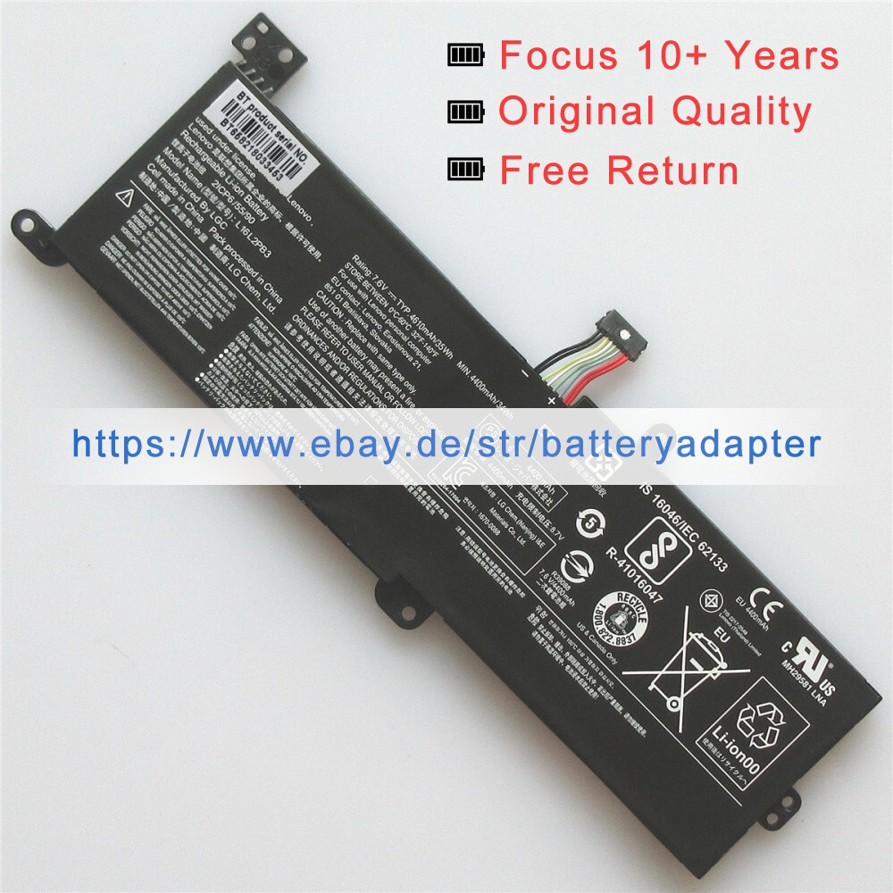 Originalgetreuer Akku Für Lenovo IdeaPad 330/320 Serie - 34Wh, 7,4V, 4 Zellen