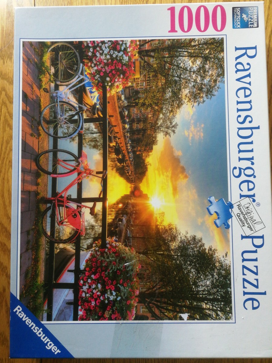 Ravensburger 1000 Piece Jigsaw Puzzle Bicycles In Amsterdam Scenic