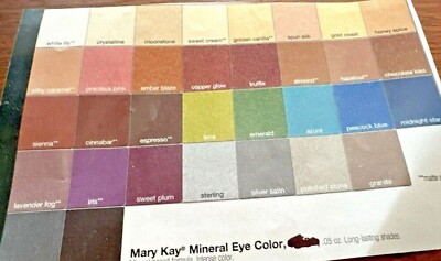 MARY KAY **MINERAL EYE COLOR**  U SELECT FRESH READ 6 Differ = FREE primer* Read