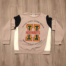 Harry Potter Hogwarts Graphic Logo Fleece Pullover Sweatshirt Unisex Kids L