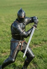 Full Body Medieval Knight Armor Suit - Handcrafted Steel Plate Armor for LARP
