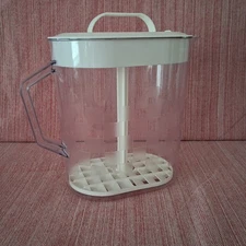 Pampered Chef 1 Gallon 4 Qt Quick Stir Pitcher Checkerboard Pattern #2275