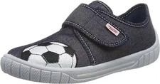Superfit Bill Boy's Shoes Slipper Fitted Blue with Football Size UK 12.5 EU 31