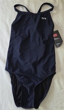 NWT TYR 28 Tyreco Solid Diamond Fit Swimsuit Blue 136215