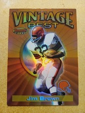 2001 Bowman's Best Vintage Best Jim Brown VB JB