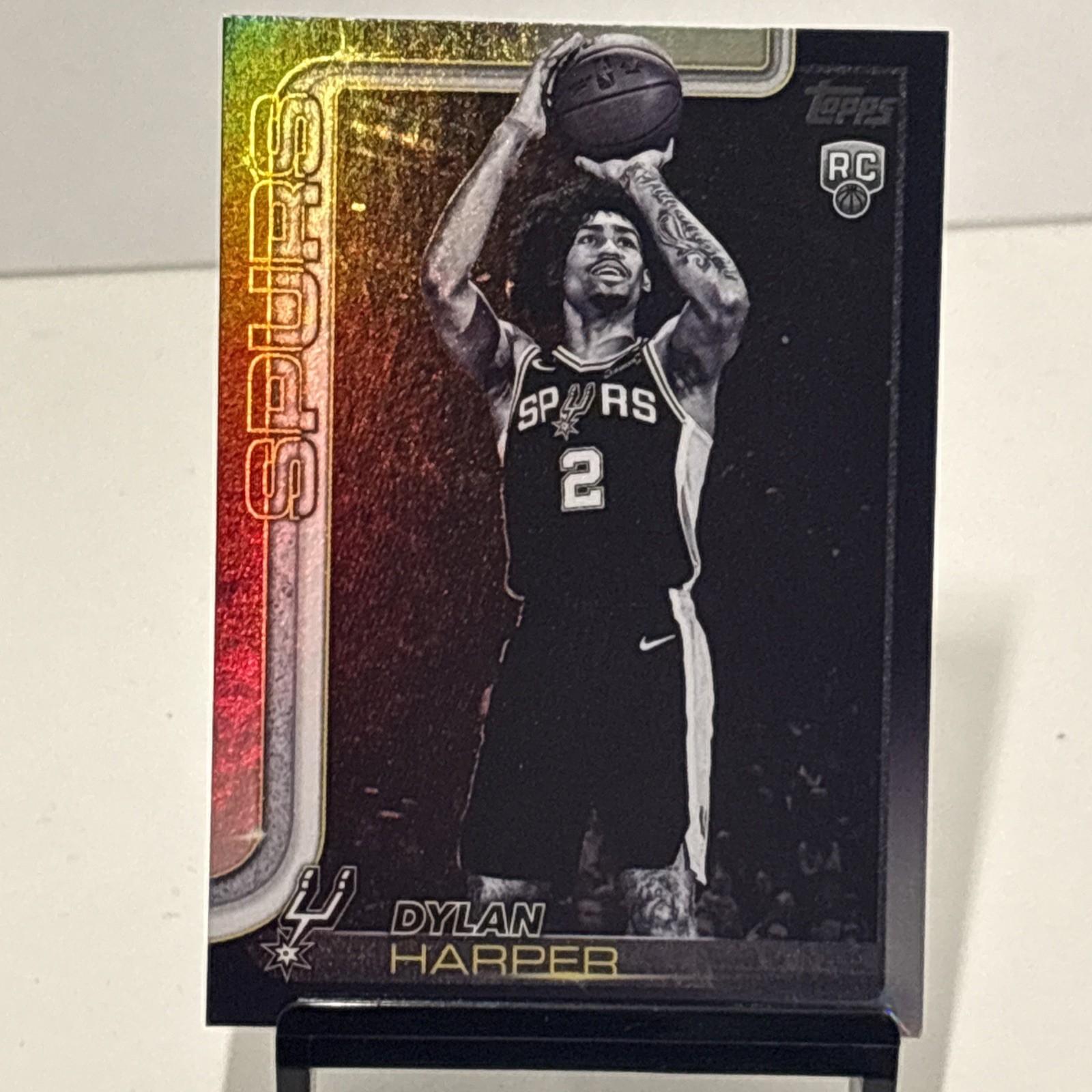 2025 Topps Target Exclusive Dylan Harper Blackout Parallel Rookie #202