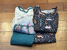 Carter's Girls 2 Piece Pajama Set 10/10A Long Sleeve Owl Fox Sloth Animal Print