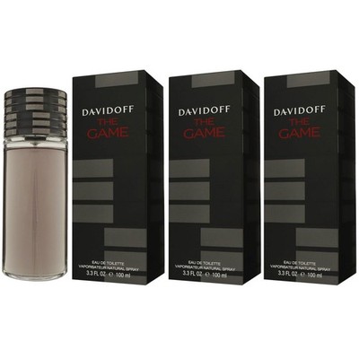 Davidoff The Game 3 x 100 ml Eau de Toilette EDT Set Herrenduft Herren Duft