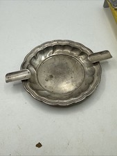 800 Silver Ashtray Table Top Cigarette Small 27g 4.25&rdquo; x 3&rdquo;