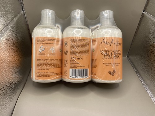Coconut & Hibiscus Curl & Shine Style Milk W/silk Protein & Been Oil 254ml x3