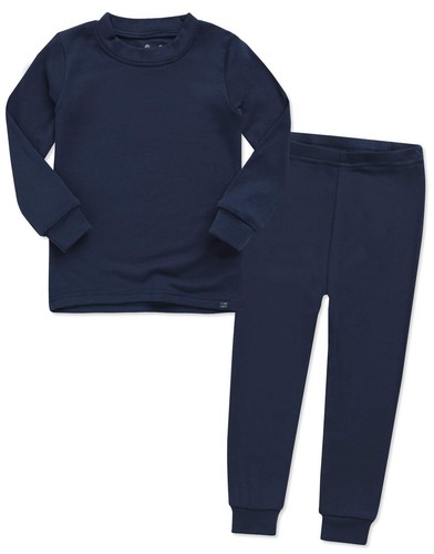 VAENAIT BABY Kids Long Sleeve Modal Sleepwear Pajamas 2pcs Set Modal Navy S
