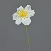 Artplants KüNstliche Narzisse Skrop, Weiß-Gelb, 40Cm
