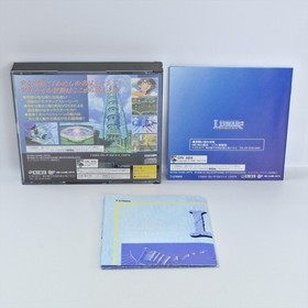 Sega Saturn LUNAR 2 ETERNAL BLUE + Card Spine * 1489 ss