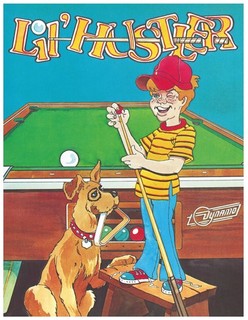 The Hustler arcade flyer by Konami - game billiard legendaris