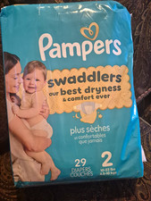 Pampers Swaddlers Size 2 Disposable Diapers, 29 Count, 10-22 lb
