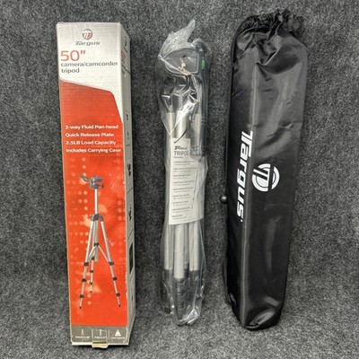 Targus Tripod Camera Camcorder 50 Inch Aluminum Quick Legs Release Carry Bag