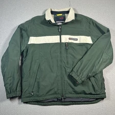 VTG Abercrombie & Fitch Winter Ski Jacket Mens L Green Fleece Lined A92 Y2K