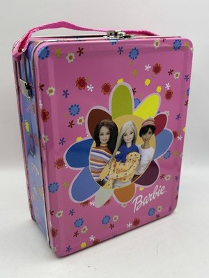 Vintage 2000 Mattel Barbie Tin Steel Lunch Box Lunchbox