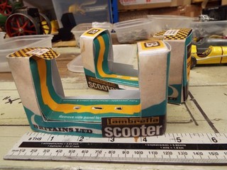 BRITAINS LAMBRETTA BOXES X2