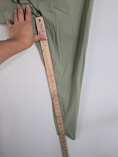 Athleta "Ultra High Rise Elation 7/8 Tight" Leggings Women's Medium Green Nylon - Picture 4 of 9