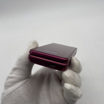 SHARP SH-N01 Red AQUOS KEITAI Flip Phone Unlocked SIM Free Japan