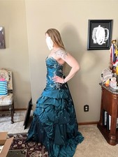 Quinceanera or prom dress blue