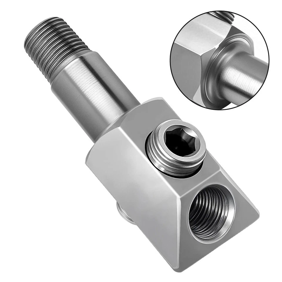 Airless Spray Pump Oil Pressure Adapter 90 Degree Angled Port For ProX19 - Image 3 of 4