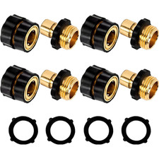 3/4' Garden Hose Quick Connect Water Hose Fit Female Male Connector Set US