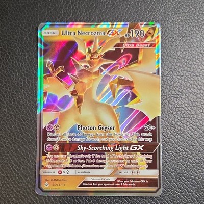 Pokemon TCG Ultra Necrozma GX SM Forbidden Light 95/131 Ultra Rare Holo HP 190