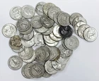 LOT OF 50 MIXED DATE PRE-1965 SILVER WASHINGTON QUARTERS! $12.50 FV! NR #G3135