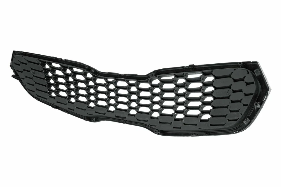 Grelha frontal prata escura com moldura cromada compatível com 2014 2015 2016 Kia Forte - Imagem 2 de 2