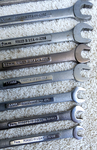 Vintage Craftsman 10pc 12Pt Metric Combination Wrench Set 7mm-17mm ~VV~VA~V~ USA - Picture 10 of 12