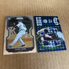 CASEY MIZE RC 2021 Mosaic Debuts BLUE #PD13 & Prizm #246 Tigers Baseball (d5)