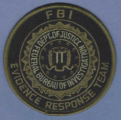 FBI EVIDENCE RESPONSE TEAM PATCH GREEN