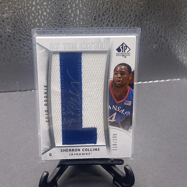 2010 Sp Authentic Sherron Collins Rookie Letter “L” Auto Autograph #110/299