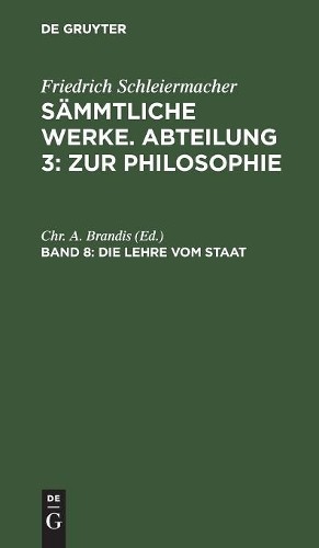 Die Lehre vom Staat (Hardback)