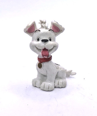 Bully Disney Figur Buster 4,5 cm - Weißer Hund aus Winnie Puuh Lustige Detektive