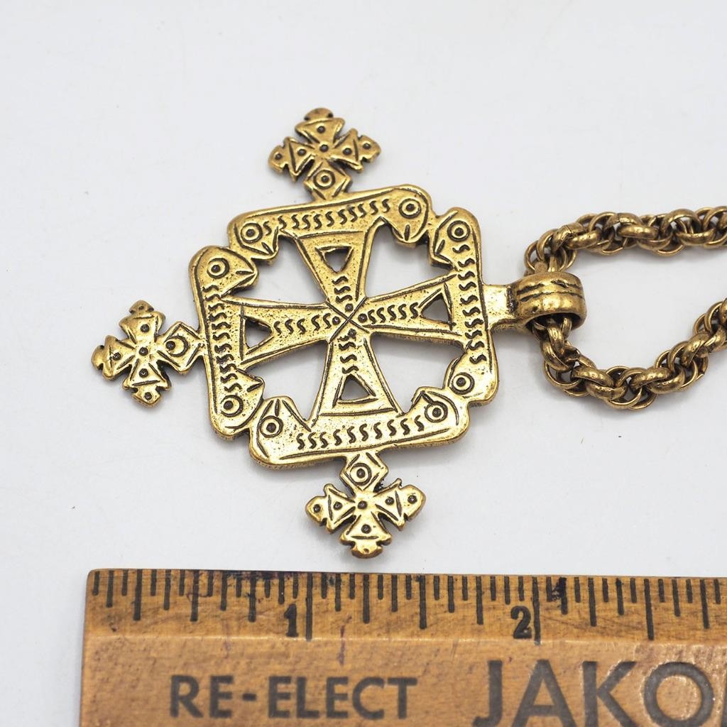 Alva Museum Replicas Aksum Coptic Cross Statement Pendant Smithsonian Institute