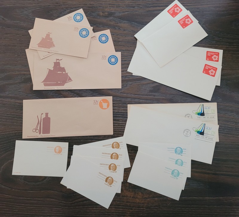 Nineteen different prepaid envelopes and postcards.  Great shape!