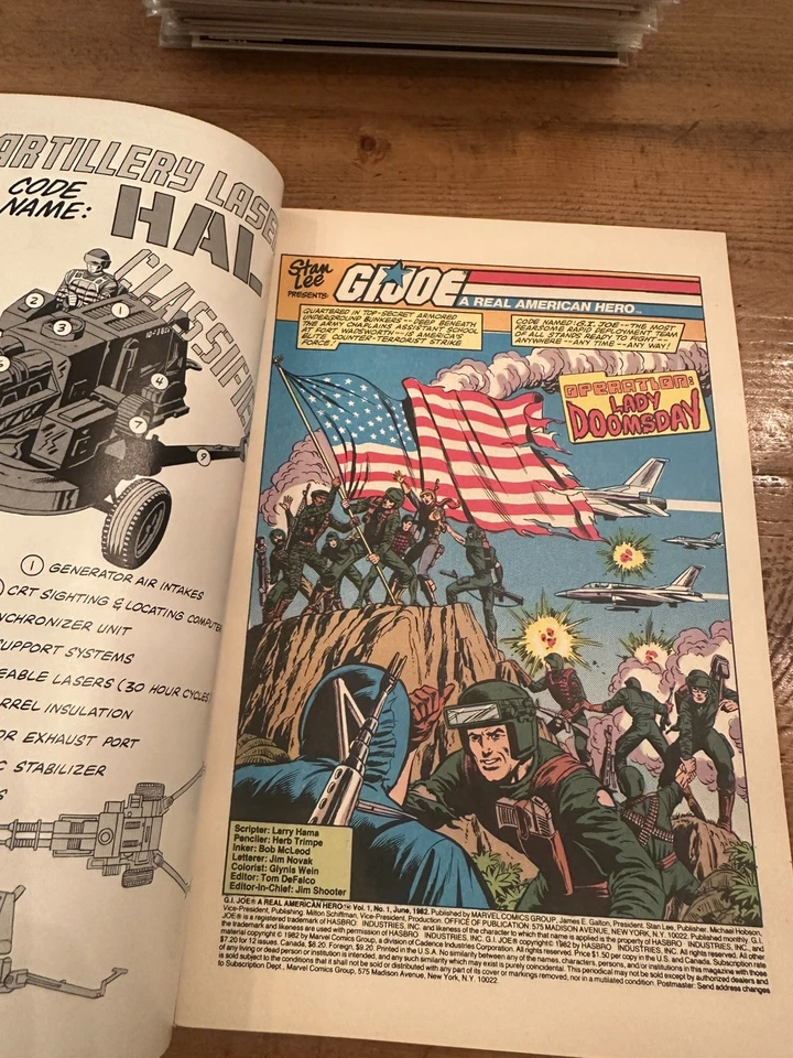 G.I. Joe A Real American Hero Vintage Marvel Comics #1 1982 Yo Joe - Image 3 of 4