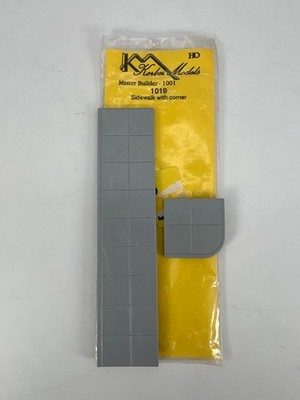 Korber Models #1019 HO Scale Sidewalk w/ Corner Master Builder 1001