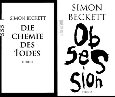 2 x Simon Beckett Taschenbücher: Obsession + Die Chemie des Todes - Top Krimis