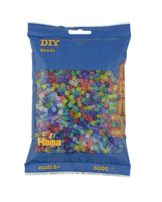 3000 Hama Midi Bügelperlen - Glitzer Mischung 201-54 Ø 5 mm Hama Perlen Beads