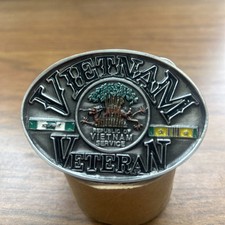 Vietnam Veteran Service Bergamot Belt Buckle Y-52 Vintage