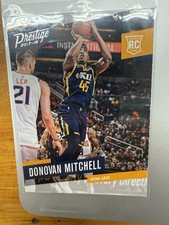 Panini 2017-18 Prestige Rookie Donovan Mitchell #163 Utah Jazz Basketball Card. rookie card picture