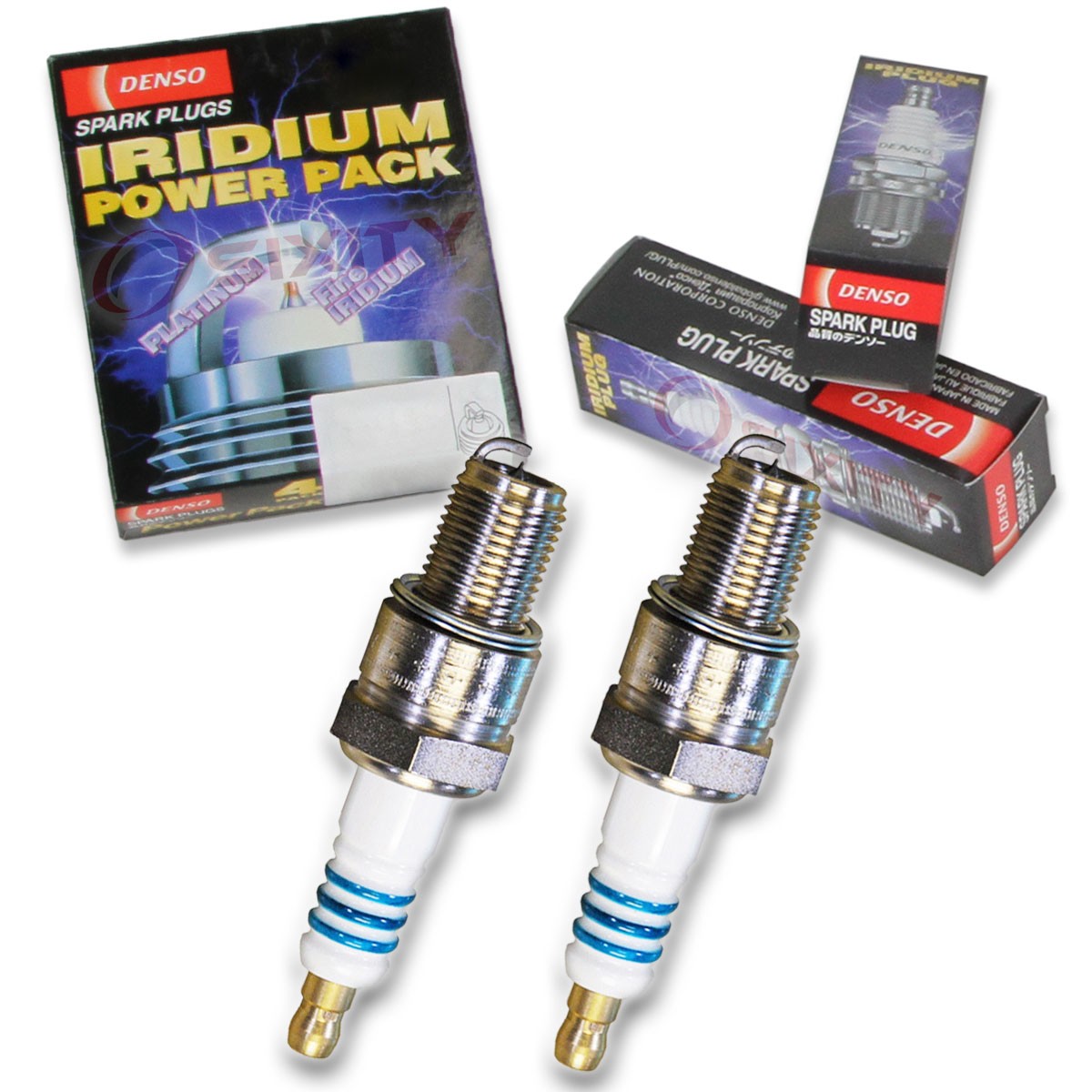 2 pc Denso Iridium Power Spark Plug for Yamaha PZ480ST Phazer Mountain Lite lv
