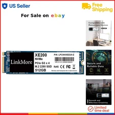 Solid State Drive 512GB PCIe Gen3 NVMe M.2 2280 Fast Read Speed Laptop PC